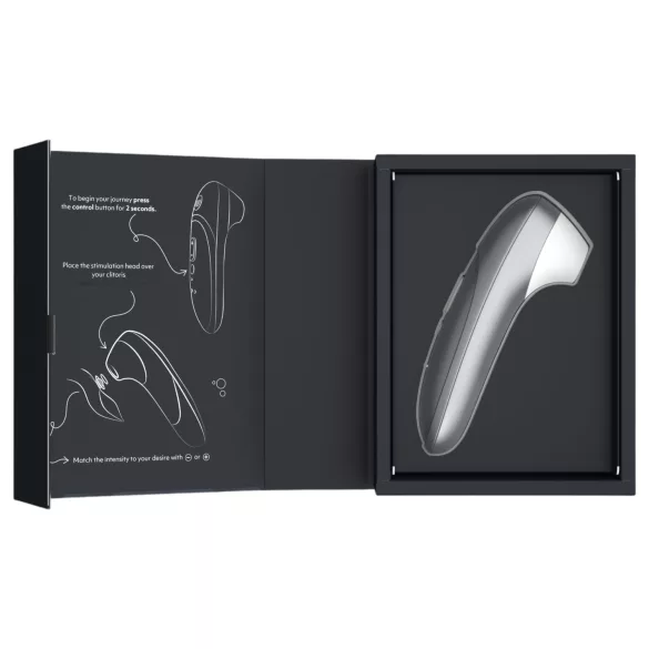 Womanizer Pro - estimulador de clítoris por ondas de aire (gris)
