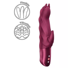   Fun Factory Darling Devil - vibrador con estimulador de clítoris (rojo)