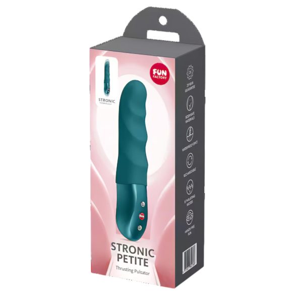 Fun Factory - vibrador pulsador texturizado - silicona verde