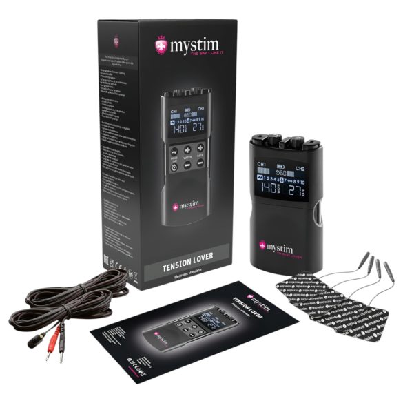 mystim Tension Lover 2 - set de electroestimulación digital (negro)