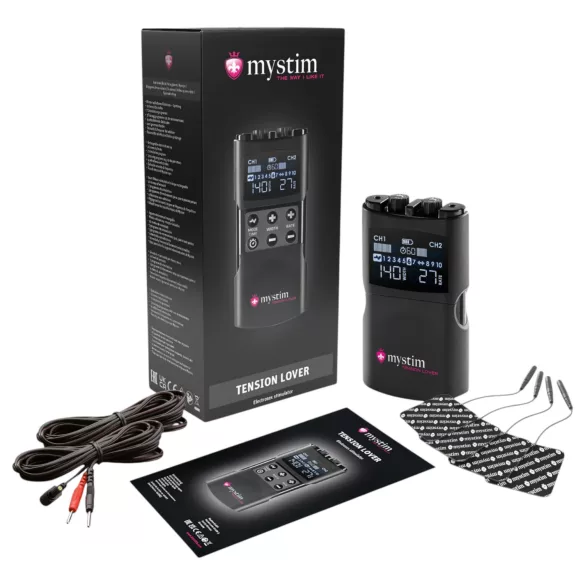 mystim Tension Lover 2 - set electroestimulador digital - negro