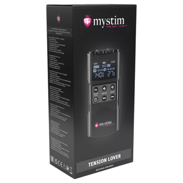 mystim Tension Lover 2 - set electroestimulador digital - negro