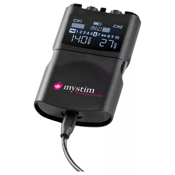 mystim Tension Lover 2 - set electroestimulador digital - negro