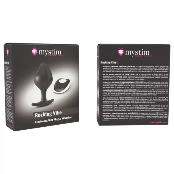 Mystim - vibrador anal electroestimulador - silicona negra