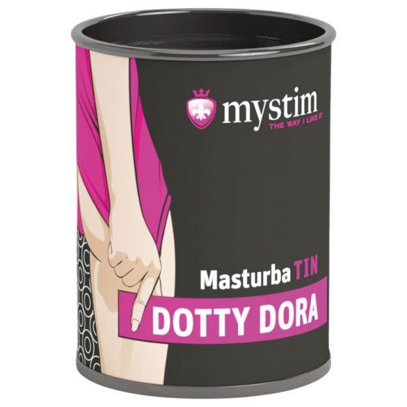 MasturbaTIN Dotty Dora de Mystim - masturbador con puntos (blanco)