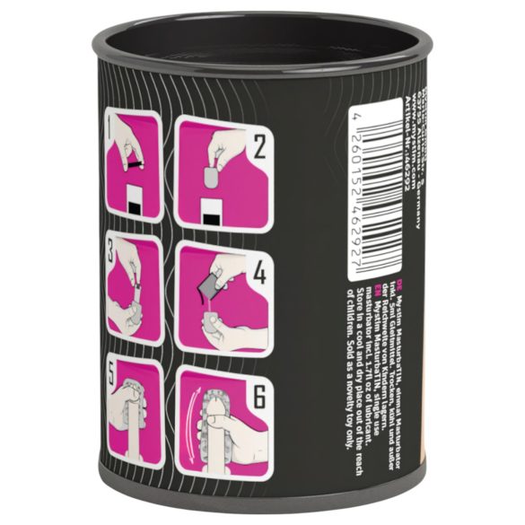 Mystim - masturbador masculino texturizado - silicona blanca