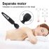 Mrow - vibrador masajeador recargable e impermeable - negro