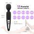 Mrow - vibrador masajeador recargable e impermeable - negro