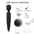 Mrow - vibrador masajeador recargable e impermeable - negro