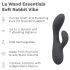 le Wand Soft Rabbit - vibrador conejito doble motor - silicona negra