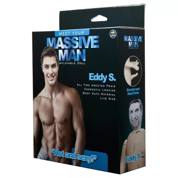 Eddy - muñeco hinchable masculino - tamaño real