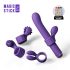 Varita Mágica - vibrador con cabezales intercambiables (lila)