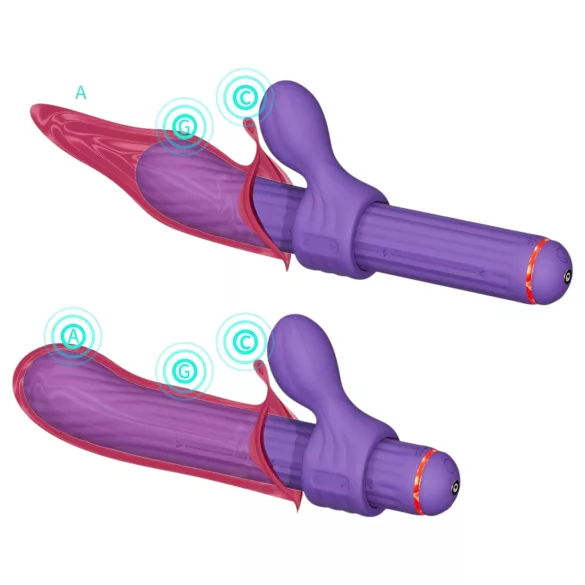 Magic Stick S1 - vibrador multifunción - silicona - lila