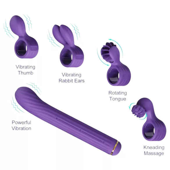 Magic Stick S1 - vibrador multifunción - silicona - lila