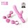 Varita Mágica - vibrador con accesorios intercambiables (rosa)