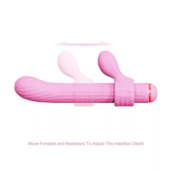 Magic Stick - vibrador de cabezales intercambiables (rosa)