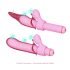 Varita Mágica - vibrador con accesorios intercambiables (rosa)