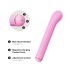 Varita Mágica - vibrador con accesorios intercambiables (rosa)