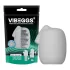 VIBEGGS Ribs Delight - masturbador vibrador tipo huevo - blanco