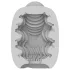 VIBEGGS Ribs Delight - masturbador vibrador tipo huevo - blanco