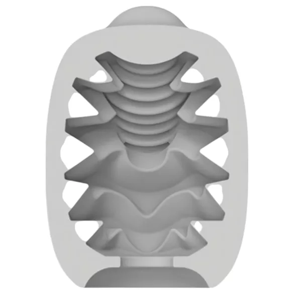 VIBEGGS Candy Curves - masturbador huevo vibrador (blanco)