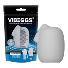   VIBEGGS Blow Misty - huevo vibrador masturbador masculino - blanco