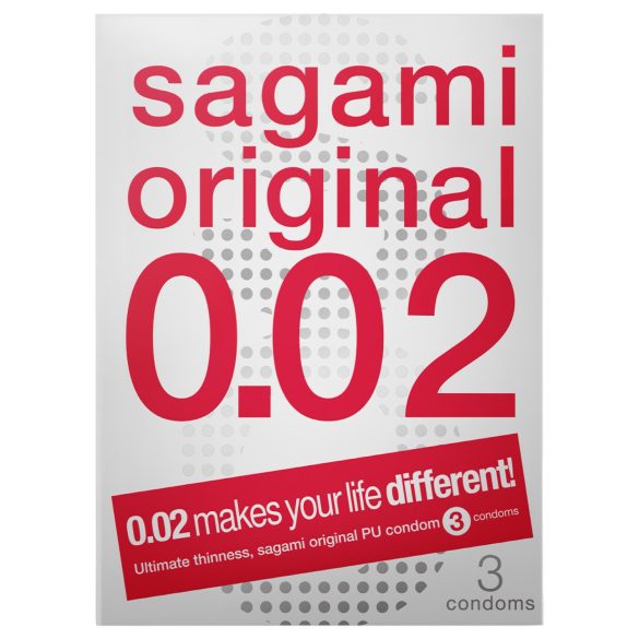 Sagami Original 0,02 - preservativo ultrafino - 55mm - 3 unidades