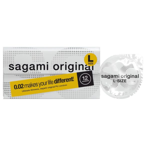 Sagami Original 0,02 L - preservativo ultrafino - 58mm - caja 12 unidades