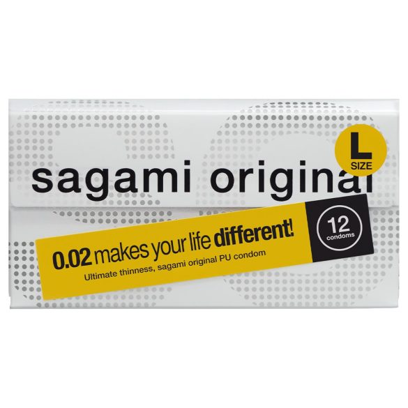 Sagami Original 0,02 L - preservativo ultrafino - 58mm - caja 12 unidades