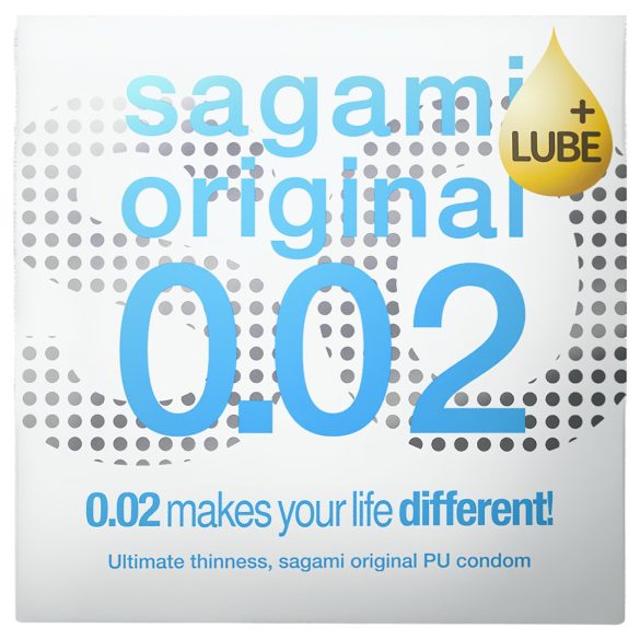 Sagami Original 0,02 - preservativo extrafino - extra lubricado - 55mm