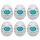 TENGA Egg Wavy II - Pack de 6 masturbadores en forma de huevo