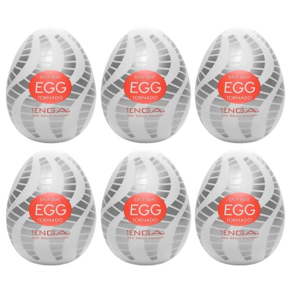 TENGA Egg Tornado - paquete de 6 huevos placenteros