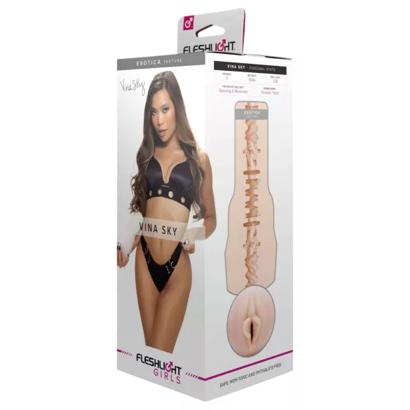 Fleshlight Vina Sky Exótica - vagina artificial realista (color natural)
