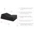 Cuñas de posiciones Liberator - Set de 2 almohadas eróticas (negro)