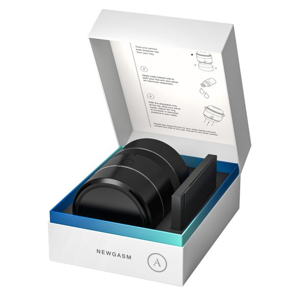 Arcwave Voy - masturbador masculino rotativo con presión - silicona negra