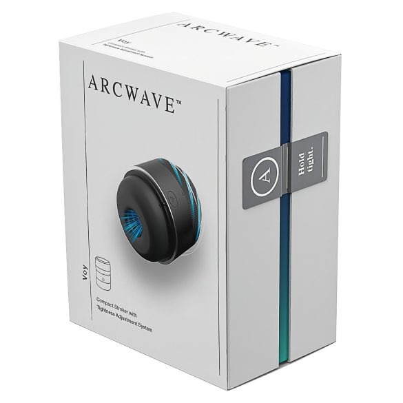 Arcwave Voy - masturbador masculino rotativo con presión - silicona negra