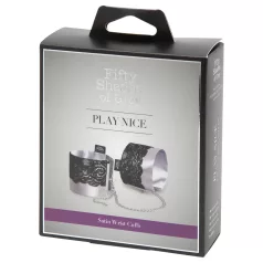   Cincuenta sombras de Grey Play Nice - esposas de satén (plateado)