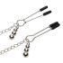 Las cincuenta sombras de Grey - pinzas con collar (plateado)