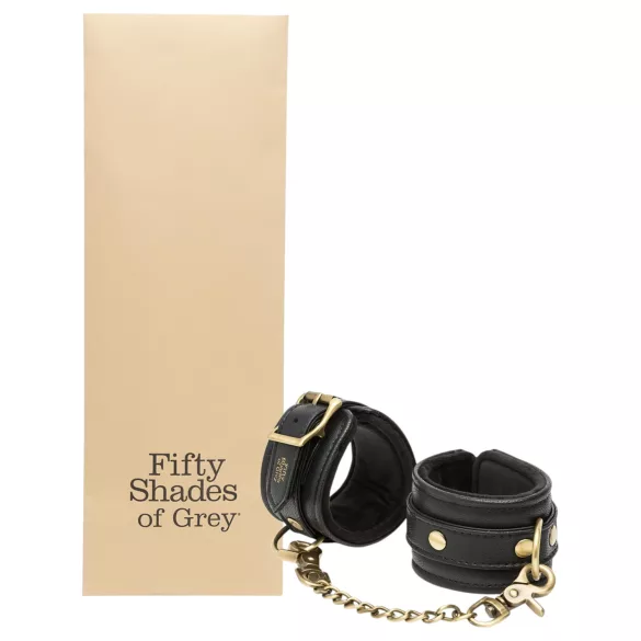 Cincuenta sombras de Grey Bound to You - esposas eróticas para tobillos (negras)