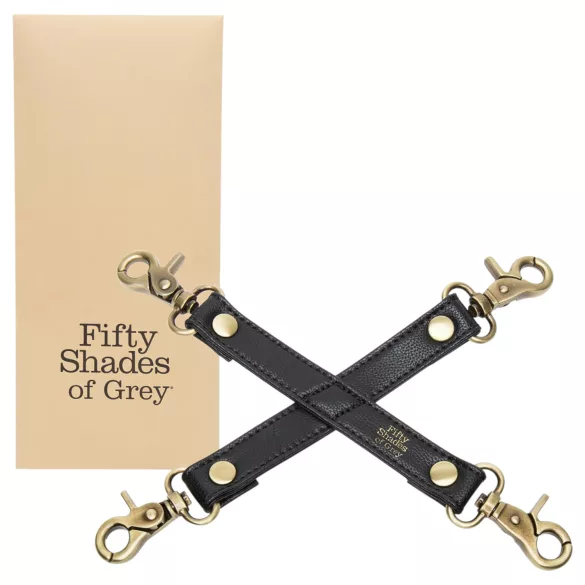 Fifty Shades of Grey - Restrictores de cruz - Cuerdas ajustables - negro