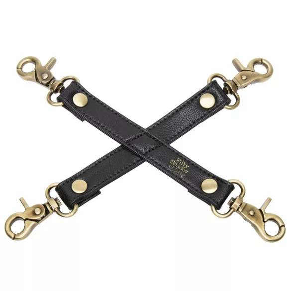 Fifty Shades of Grey - Restrictores de cruz - Cuerdas ajustables - negro