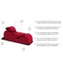 Liberator Esse Lounger - sillón tantra ajustable - terciopelo negro