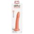 Dillio Wild Thing - dildo con textura (19cm) - naranja