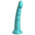 Dillio Slim Seven - Dildo con ventosa estimulante (20cm) - turquesa