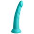 Dillio Slim Seven - Dildo con ventosa estimulante (20cm) - turquesa