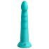 Dillio Slim Seven - Dildo con ventosa estimulante (20cm) - turquesa