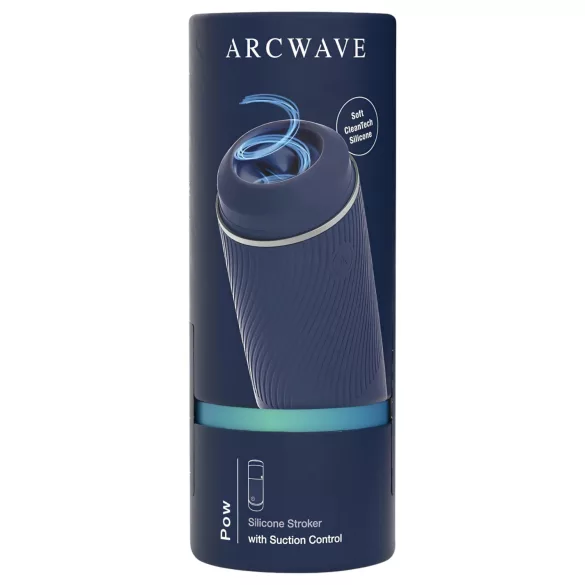 Arcwave Pow - masturbador manual de succión - silicona azul
