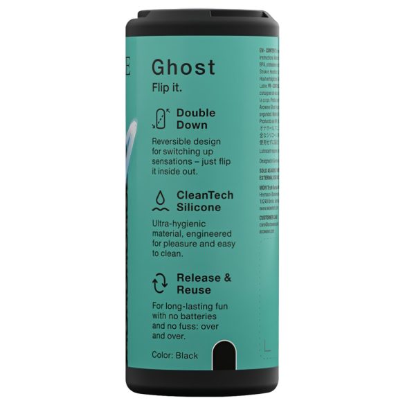 Arcwave Ghost - masturbador de bolsillo reversible - silicona negra