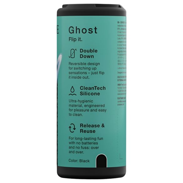 Arcwave Ghost - masturbador de bolsillo reversible - silicona negra