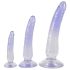 Juego de dildos anales Crystal Clear - 3 uds (transparente-azul)